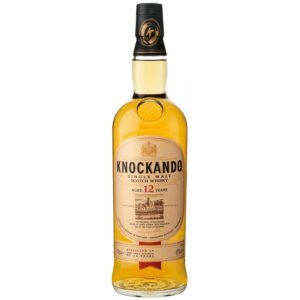 Bottle of Knockando 12 year old single malt scotch whisky