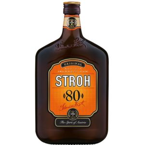 Bottle of Stroh 80 Rum